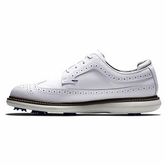 Scarpe Golf Footjoy Uomo Traditions Spikes Bianche Italia CFS012784